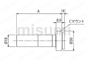 微距镜头 SE-18 系列 SE-18（直型）外形图