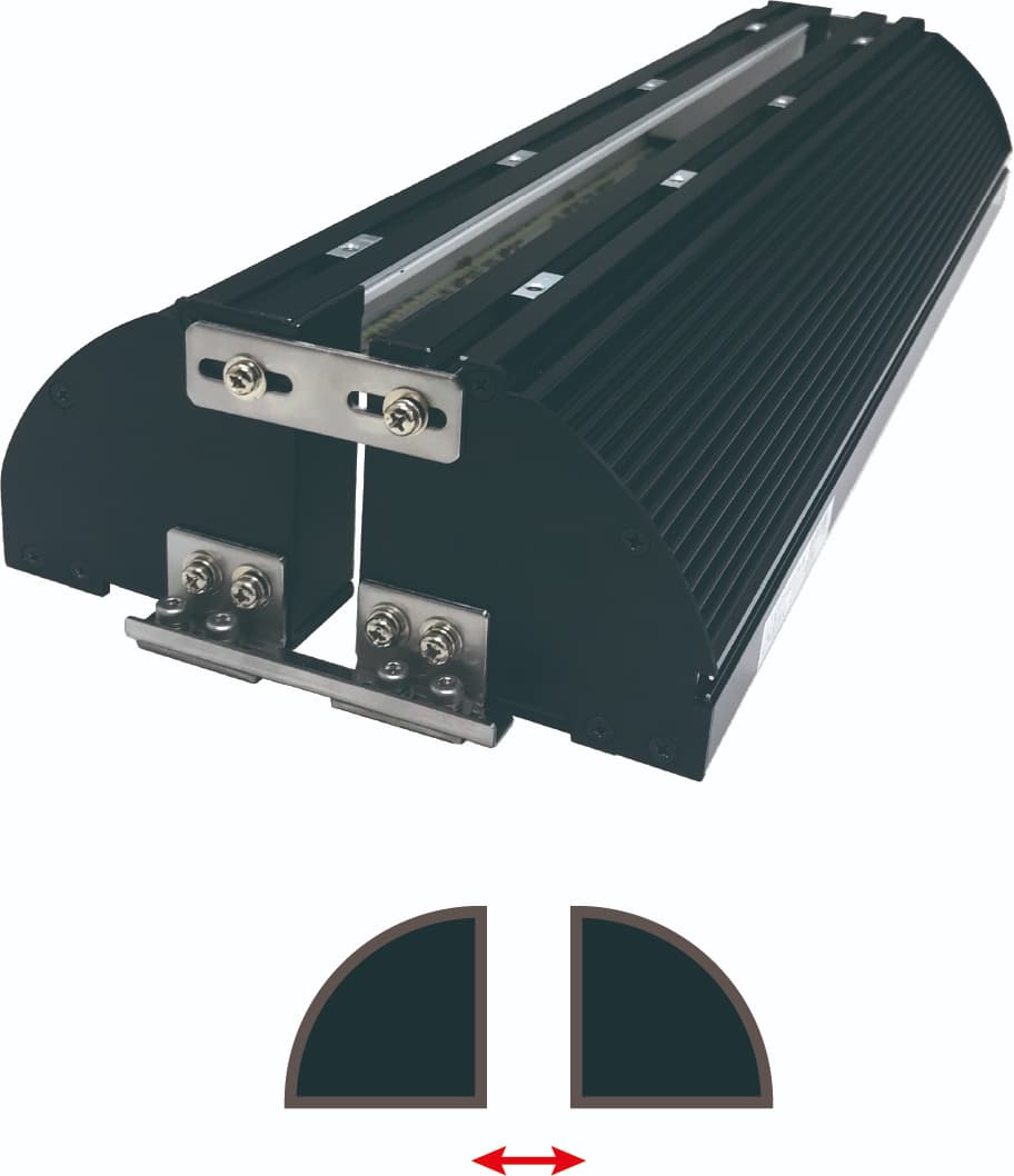 成像狭缝垂直平行打开