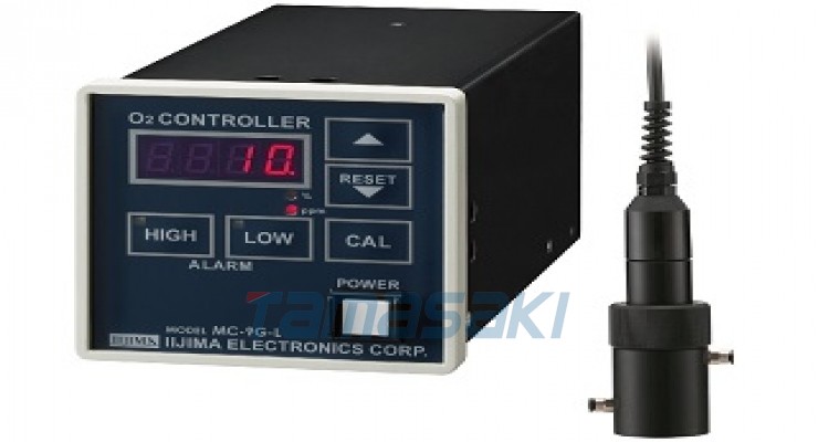 IIJIMA饭岛电子氧气浓度计（O2计）氧气控制器(MC-9G/8G)/低浓度氧气分析仪(PS-800-L)