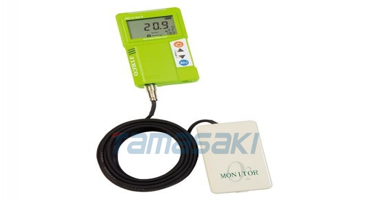氧气监测仪（带自动大气校正功能） 传感器分离/固定型 JKO-AWD3-K [ICHINEN JIKCO Ltd.] 