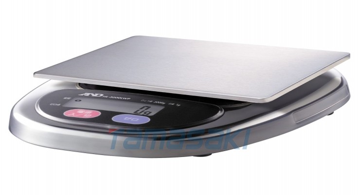 HL-WP 系列 容量：3000g 最小显示：1g HL-3000LWP [A&D Company, Limited] 防水电子天平 HL3000LWP 174 x 137mm
