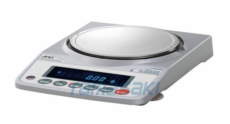 防尘/防水电子天平 FZ-iWP 系列 容量：3200g 最小可读性：0.01g 含 JCSS 校准 FZ3000iWP-JA-00J00