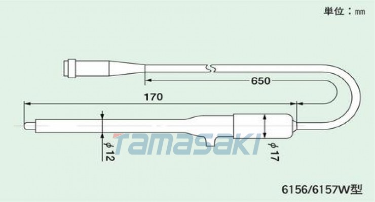 TOADKK东亚电波pH測定用電極 6156-0.65P