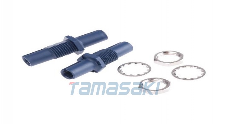 博通 63-5053-57 光纤适配器连接器类型 POF 至 POF 1 袋（2 件） HFBR-4515Z [Broadcom] Broadcom POF 到 POF 单工光纤适配器