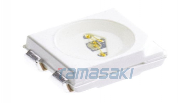 博通 63-5011-17 可见光 LED 绿色 525 nm PLCC-4 (3.2x2.8x1.8mm) 1 袋（5 件） HSMM-A400-U4QM2 [博通] 