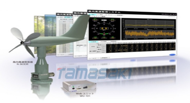 日本ANEOS阿尼奥斯N-363DR WEB风速计WS-BN6S风向风速发信器