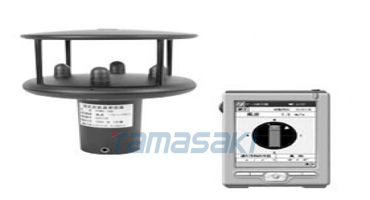 日本ANEOS阿尼奥斯 小型超声波风向风速发射器+掌上电脑NU-100