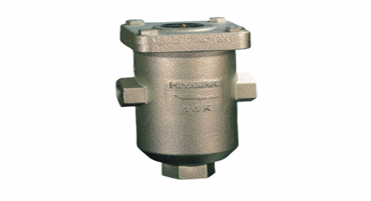 日本MIYAWAKI宫胁热水管道配件分离器H5-F适用于蒸汽/空气-