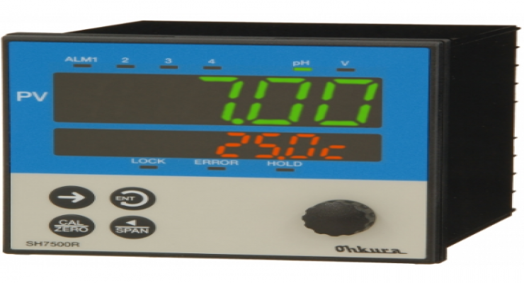 玉崎代理OHKURA大仓96mm 方形数字 pH/ORP 计SH7501R1000