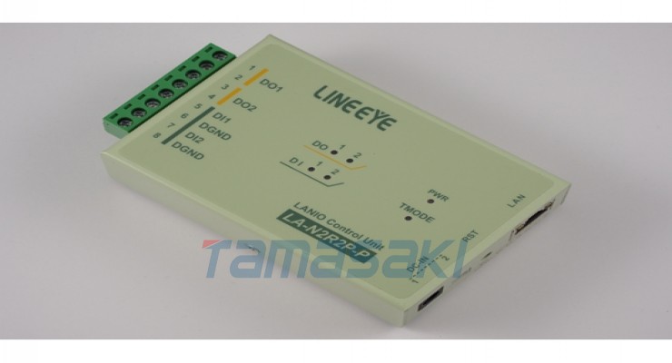  LINEEYE蓝音爱LAN连接型数字IO单元继电器接点输出2点干接点输入2点LA-N2R2P-P