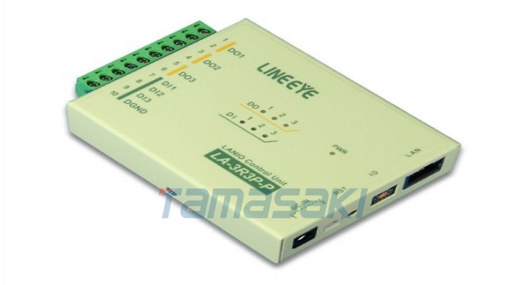  LINEEYE蓝音爱LAN 连接型数字 IO 单元 3 个继电器接点输出/3 个干接点输入 LA-3R3P-P