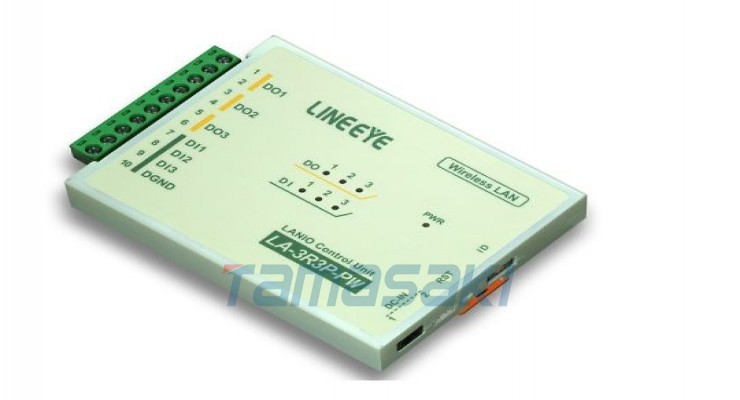LINEEYE蓝音爱无线 LAN 连接型数字 IO 单元 3 个继电器接点输出/3 个干接点输入 LA-3R3P-PW