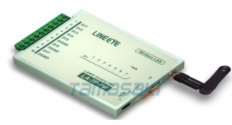 LINEEYE蓝音爱无线 LAN 连接型数字 IO 单元 7 个干接点输入 LA-7P-PW2