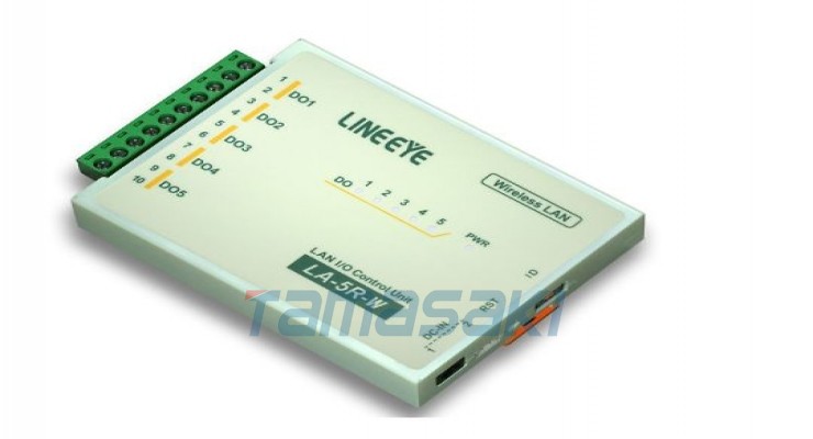 LINEEYE蓝音爱无线 LAN 连接型数字 IO 单元 5 个继电器触点输出 LA-5R-W
