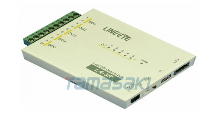 LAN连接型数字IO单元5继电器接点输出 LA-5R(G) LINEEYE蓝音爱