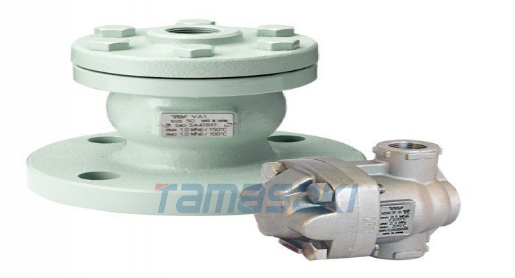 日本进口TLV急速排气阀VAS、VS1A用于液体管道空气排气口