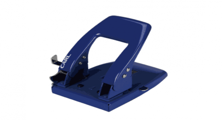 日本咖路CARL卡尔事务器 2孔打孔机SD-W50-B/140090/蓝色