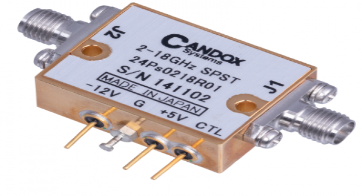 日本CANDOX 引脚二极管开关24Ps0218R01（2.0~18.0GHz）