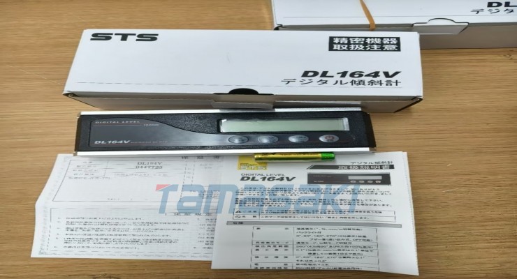 日本STS 数显角度仪DL164V防水型数字角度倾斜计 数显角度仪