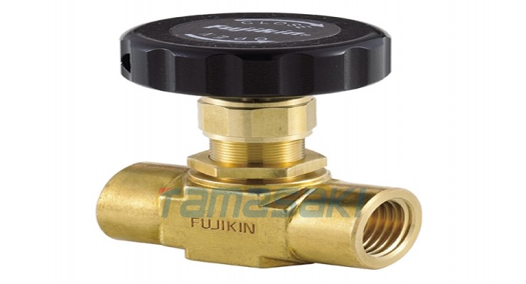 进口日本FUJIKIN富士金PDS-15A-SH-R黄铜制针阀拧入式