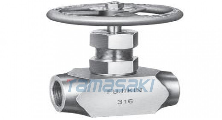 旋入式低温阀US-125G机电一体化截止式针阀日本FUJIKIN富士金