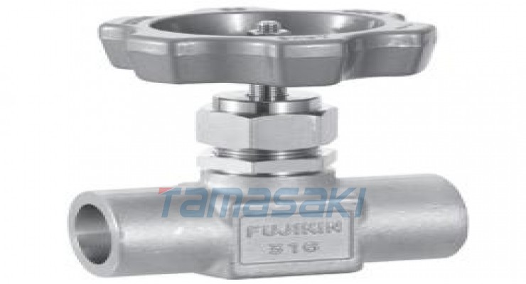 石灰石膏浆液针阀FUJIKIN富士金FGD工厂截止阀US-527P-9.52-R