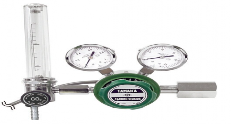 TANAKA日酸QAN101078[带碳酸用加热器的压力调节器AU150B-H12 II]