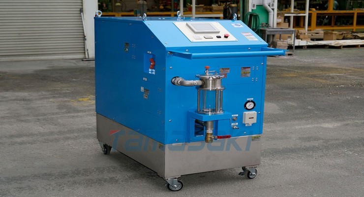 日本NR1蓝色工程清洗机NR-1200大型零件注塑模具安装两台泵