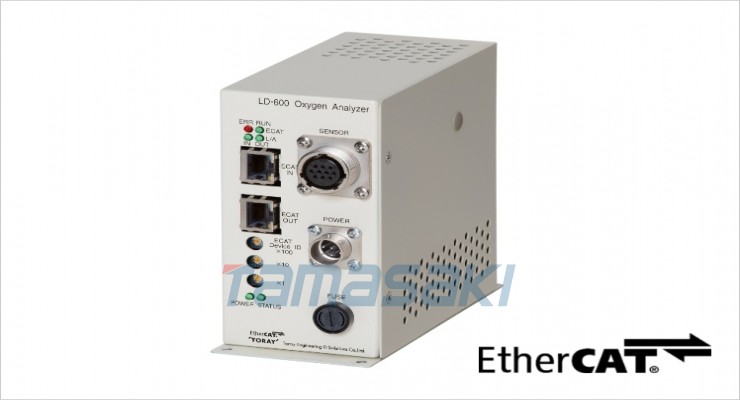 日本TORAY东丽 变换器/控制器LD-600 氧化锆型EtherCAT氧气浓度计 