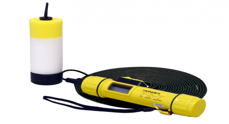 采用防震浮动传感器PS-7 / PS-7FL便携式超声波测深仪HONDA本多电子 