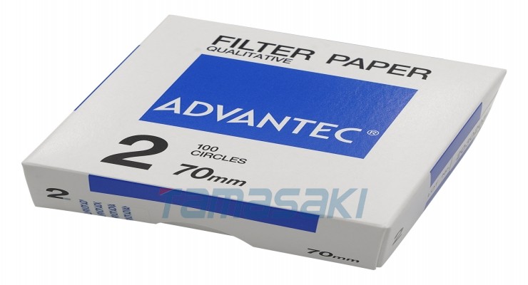 ADVANTEC东洋4-904-06 定性滤纸No.2 Φ70 100张 00021070