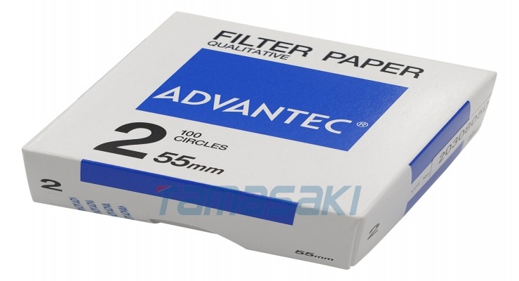 ADVANTEC东洋4-904-05 定性滤纸No.2 Φ55 100张 00021055